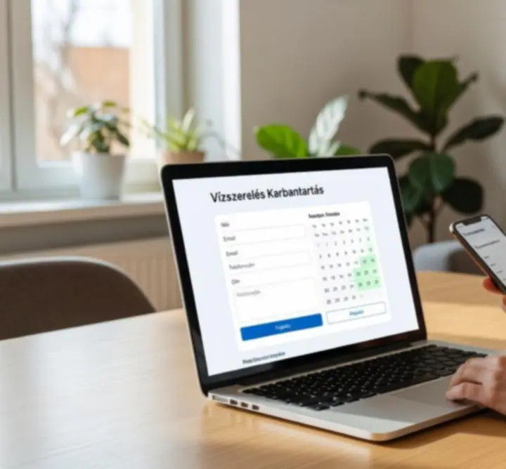 Online vízvezeték-karbantartási időpontfoglalás